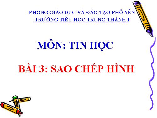 Chương II. Bài 3. Sao chép hình