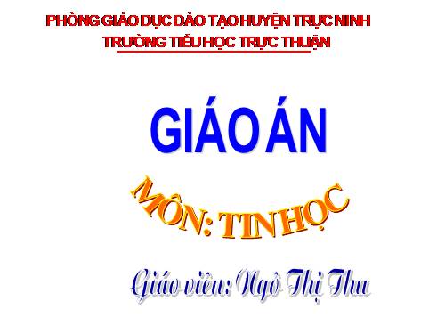 Chương VI. Bài 2. Thêm một số lệnh của Logo