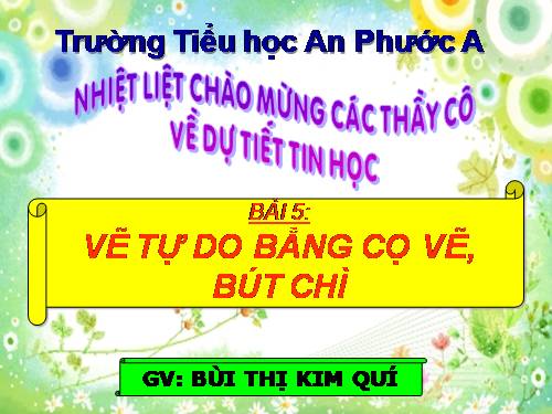 Chương II. Bài 5. Vẽ tự do bằng cọ vẽ, bút chì