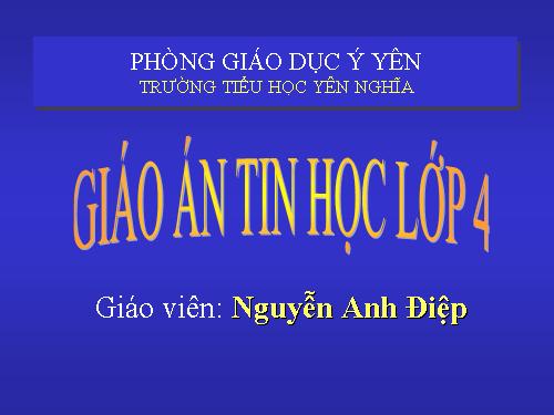 Tin học tron bộ lớp 4