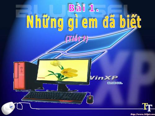 Chương I. Bài 1. Những gì em đã biết