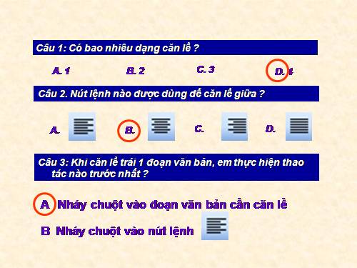 Chương V. Bài 3. Cỡ chữ và phông chữ