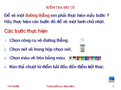 Chương II. Bài 2. Vẽ hình chữ nhật, hình vuông