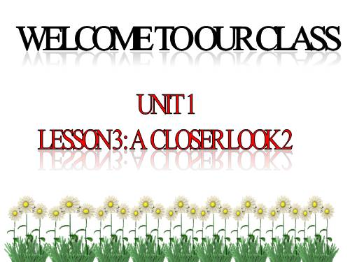 Unit 1. Local environment. Lesson 3. A closer look 2