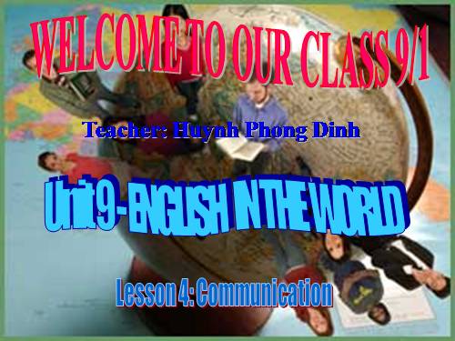Unit 9. English in the world. Lesson 4. Communication