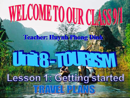 Unit 8. Tourism. Lesson 1. Getting started