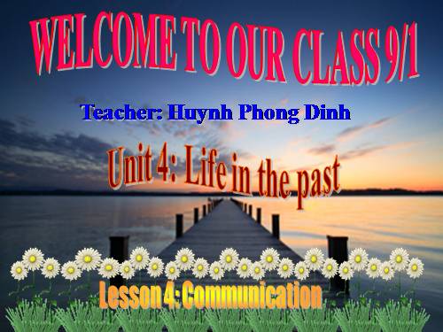 Unit 4. Life in the past. Lesson 4. Communication