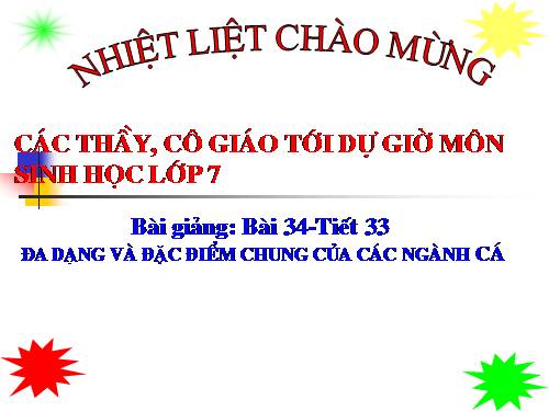 Bài 33. Cấu tạo trong của cá chép