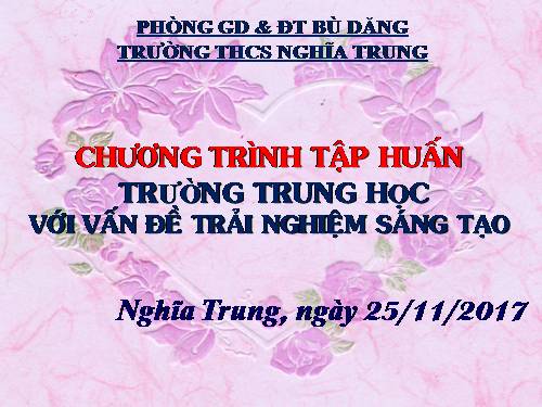 TRẢI NGHIỆM SÁNG TẠO 2