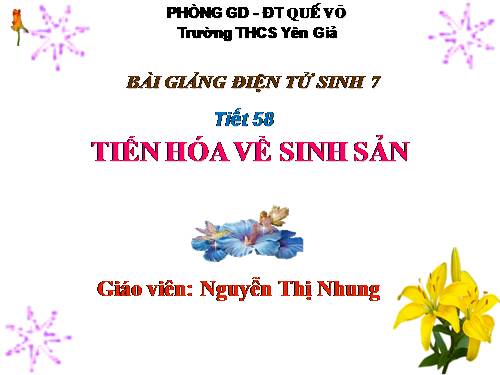 Bài 55. Tiến hoá về sinh sản