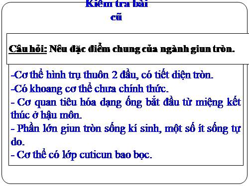 Bài 15. Giun đất