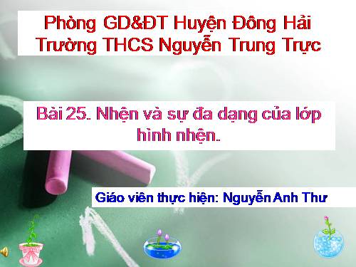 Bài 25. Nhện và sự đa dạng của lớp Hình nhện