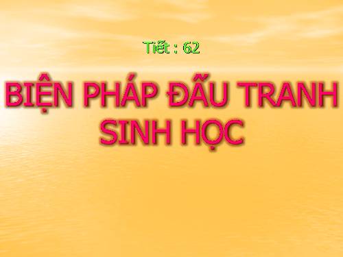 Bài 59. Biện pháp đấu tranh sinh học