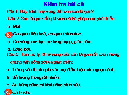 Bài 12. Một số giun dẹp khác và đặc điểm chung của ngành Giun dẹp