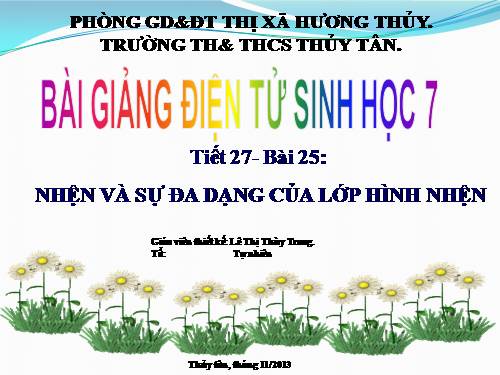 Bài 25. Nhện và sự đa dạng của lớp Hình nhện