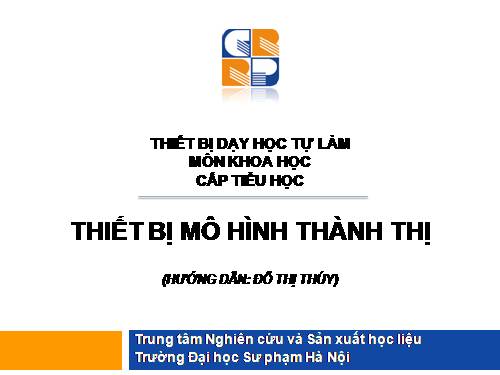 Thiết bị, mô hình thành thị