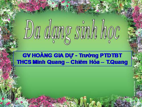 Bài 57. Đa dạng sinh học