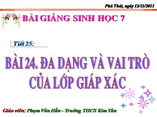 Bài 24. Đa dạng và vai trò của lớp Giáp xác