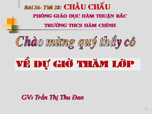 Bài 26. Châu chấu