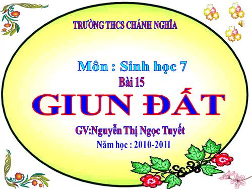 Bài 15. Giun đất