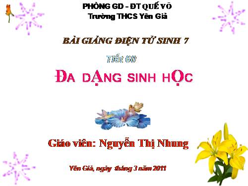 Bài 58. Đa dạng sinh học (tiếp theo)