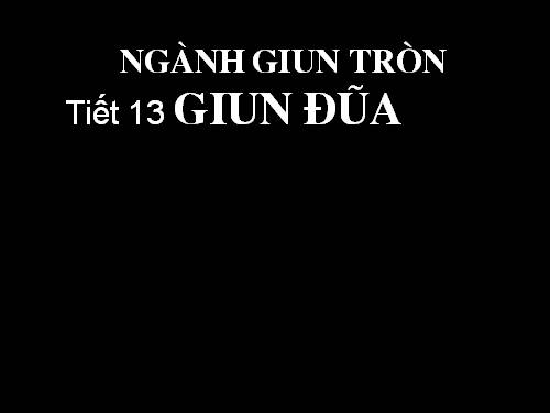 Bài 13. Giun đũa