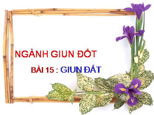 Bài 15. Giun đất