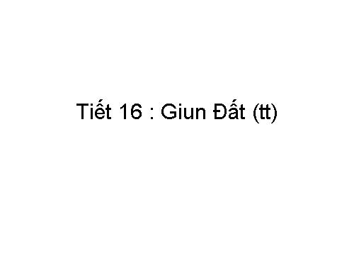 Bài 15. Giun đất