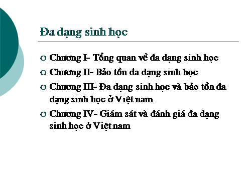 Đa dạng sinh học