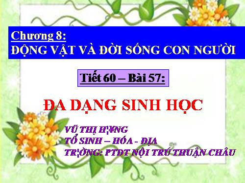 Bài 57. Đa dạng sinh học