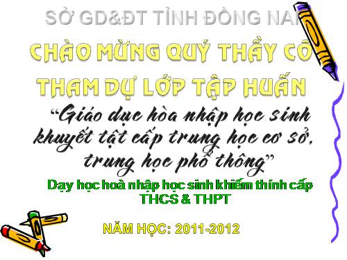 Tài liệu tập huấn GD trẻ khuyết tật