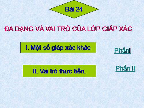 Bài 24. Đa dạng và vai trò của lớp Giáp xác