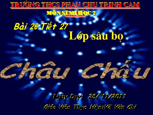 Bài 26. Châu chấu