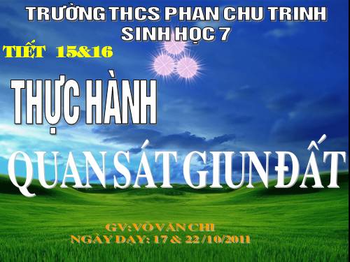 Bài 16. Thực hành: Mổ và quan sát giun đất