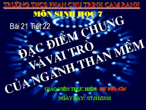 Bài 21. Đặc điểm chung và vai trò của ngành Thân mềm