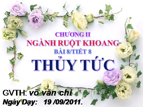 Bài 8. Thủy tức