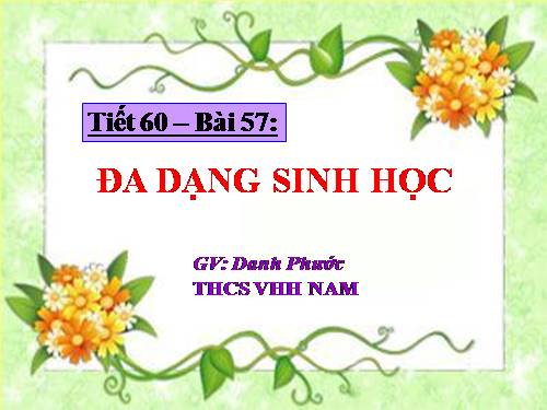 Bài 57. Đa dạng sinh học