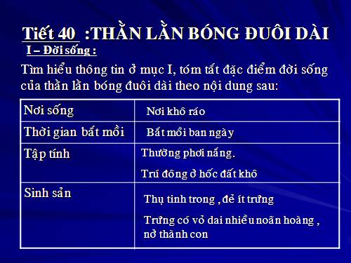 Bài 38. Thằn lằn bóng đuôi dài