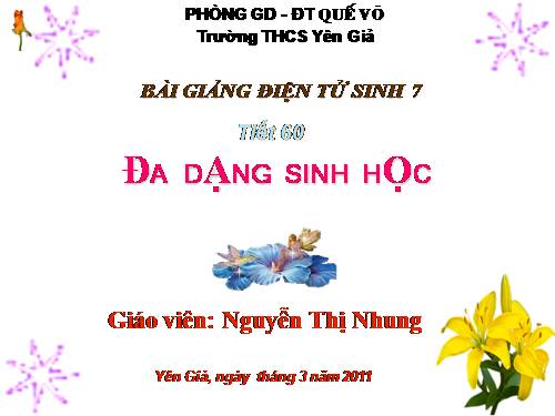 Bài 57. Đa dạng sinh học