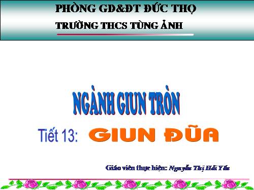 Bài 13. Giun đũa