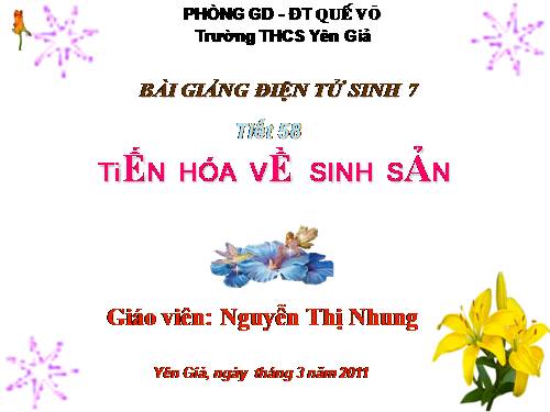 Bài 55. Tiến hoá về sinh sản