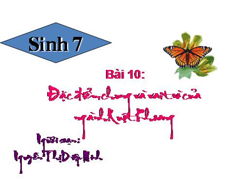 Bài 10. Đặc điểm chung và vai trò của ngành Ruột khoang