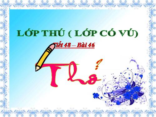 Bài 46. Thỏ
