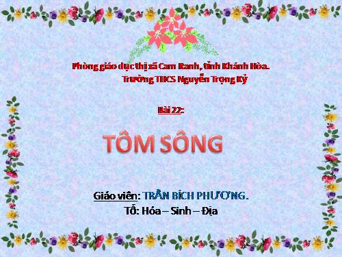 Bài 22. Tôm sông