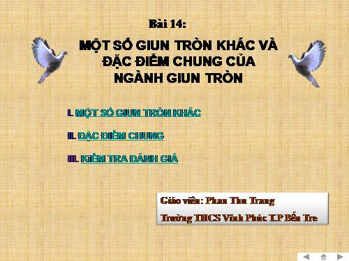 Bài 14. Một số giun tròn khác và đặc điểm chung của ngành Giun tròn