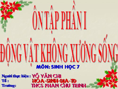 Bài 30. Ôn tập phần I - Động vật không xương sống