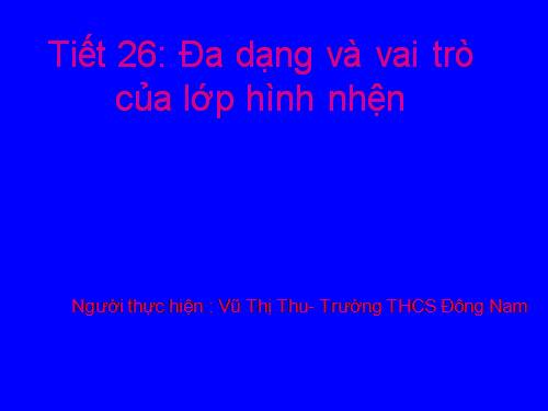 Bài 25. Nhện và sự đa dạng của lớp Hình nhện
