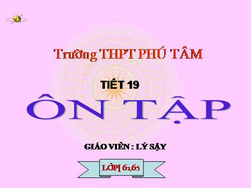 Bài 63. Ôn tập