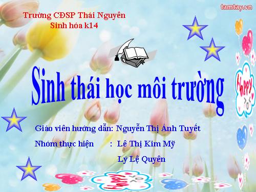 chuong VI: dai cuong ve moi truong