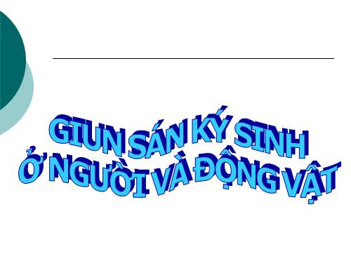 giun san ki sinh